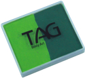 Picture of TAG Light Green & Medium Green Split Cake 50g