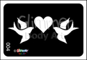 Picture of Heart Doves  BG-04 - (5pc pack)