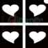 Picture of Mini Heart Stencil (4 in 1)  - (1pc)