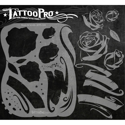 Picture of Tattoo Pro Stencil - Roses & Scrolls (ATPS-104)