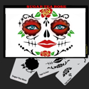 Picture of SUGAR SKULL TEA ROSE Stencil Eyes - SOBA - (8 YRS and UP)