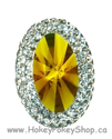 Picture of Double Oval Gems - Yellow - 18x25mm (3 pc.) (SG-DO4)