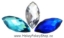 Picture of Pointed Eye Gems - Frozen Set - 7x15mm (15 pc) (AG-PE2)