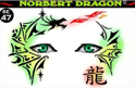 Picture of Norbert Dragon Stencil Eyes - 47/48SEc - (Child Size 4-7 YRS OLD)