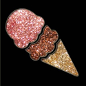 Picture of Ice Cream - Sparkle Stencil (1pc)