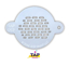 Picture of TAP 052 Face Painting Stencil - Bricks