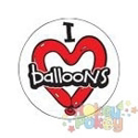 Picture of Sticker Roll - I <3 Balloons - 250/roll