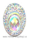 Picture of Big Peacock Gems - Crystal - 13x18mm (20pk)