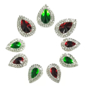 Picture of Double Teardrop Gems - Christmas Set - 10-18mm  (9 pc.) (AG-DT2)