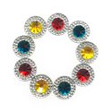 Picture of Double Round Gems - Festive Set - 12mm  (9 pc.) (AG-DRM2)