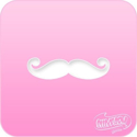 Picture of Pink Power Face Painting Stencil (1116) - Moustache