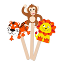 Picture of Krafty Kids Kit: DIY Foam Character Stick Puppets -  Jungle Pals (3pc)