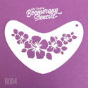 Picture of Art Factory Boomerang Stencil - Hibiscus Crown (B004)