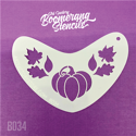 Picture of Art Factory Boomerang Stencil - Pumpkin & Leaves Fall Crown (B034)