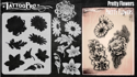 Picture of Tattoo Pro Stencil -  Pretty Flowers  (ATPS188)