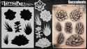 Picture of Tattoo Pro Stencil -  Succulents (ATPS180)