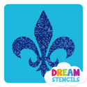 Picture of Fleur De Lis Stencil Glitter Tattoo Stencil - HP-105 (5pc pack)