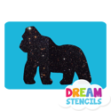 Picture of Gorilla Glitter Tattoo Stencil - HP-10 (5pc pack)