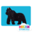Picture of Gorilla Glitter Tattoo Stencil - HP-10 (5pc pack)