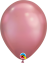 Picture of 7" Qualatex Chrome Mauve round balloons - (100/bg)