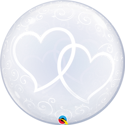 Picture of 3FT Entwined Hearts-A-Round Diamond Clear Balloon (2/bag)