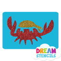 Picture of Pirate Crab Glitter Tattoo Stencil - HP-138 (5pc pack)