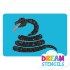 Picture of Hissing Snake Glitter Tattoo Stencil - HP-147 (5pc pack)