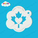 Picture of Canada Maple Leaf Heart - Dream Stencil - 03