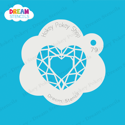 Picture of Geometric Heart - Dream Stencil - 79
