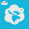 Picture of Moose  Head - Dream Stencil - 140
