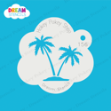 Picture of Twin Palm Trees - Dream Stencil - 156