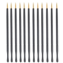 Picture of Small  Eyeliner Brushes (golden bristles) - 12pc