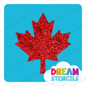 Picture of Canada Maple Leaf Glitter Tattoo Stencil - HP-221 (5pc pack)