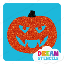 Picture of Pumpkin Vampire Face Glitter Tattoo Stencil - HP-241 (5pc pack)