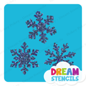 Picture of Snowflake Trio Glitter Tattoo Stencil - HP-246 (5pc pack)