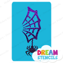 Picture of Spider & Web Glitter Tattoo Stencil - HP-275 (5pc pack)