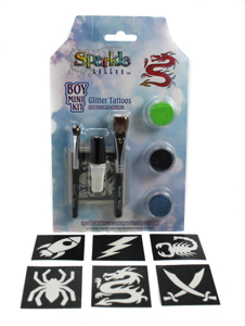 Picture of Sparkle Glitter Tattoo - Boy Mini Kit