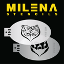 Picture of Milena Stencils - Tiger Heart - Stencil Set D11