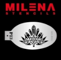 Picture of Milena Stencils - Ice Crystal Crown - Stencil P13