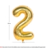 Picture of 40'' Foil Balloon Shape Number 2 - Gold (1pc)
