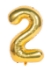 Picture of 40'' Foil Balloon Shape Number 2 - Gold (1pc)