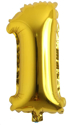 Picture of 16" Foil Balloon - Gold Number - 1 (1pc)