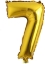 Picture of 16" Foil Balloon - Gold Number - 7 (1pc)