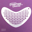 Picture of Art Factory Boomerang Stencil - Heart Halftone (B001)