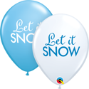 Picture of Qualatex 11'' Simply Let it Snow Latex balloons  50/bag