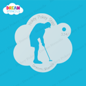 Picture of Golf Putting - Dream Stencil - 334