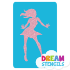 Picture of Dancer Glitter Tattoo Stencil - HP-331 (5pc pack)