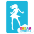 Picture of Dancer Glitter Tattoo Stencil - HP-331 (5pc pack)