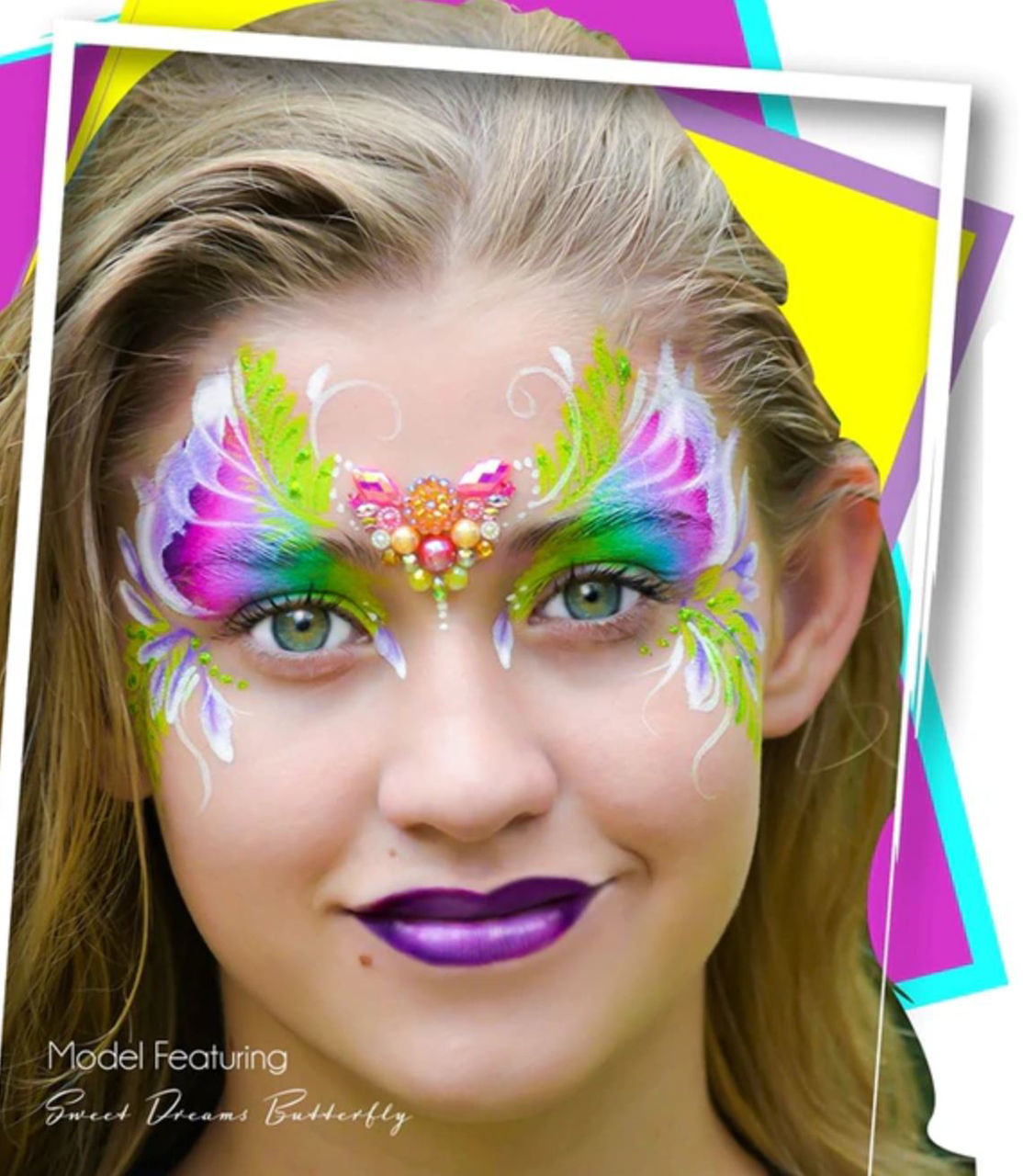 Picture of Leanne's Face Painting Petal Cake | Leanne's Sweet Dreams Butterfly - 25g