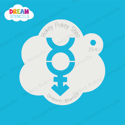 Picture of Non-binary Symbol - Dream Stencil - 354